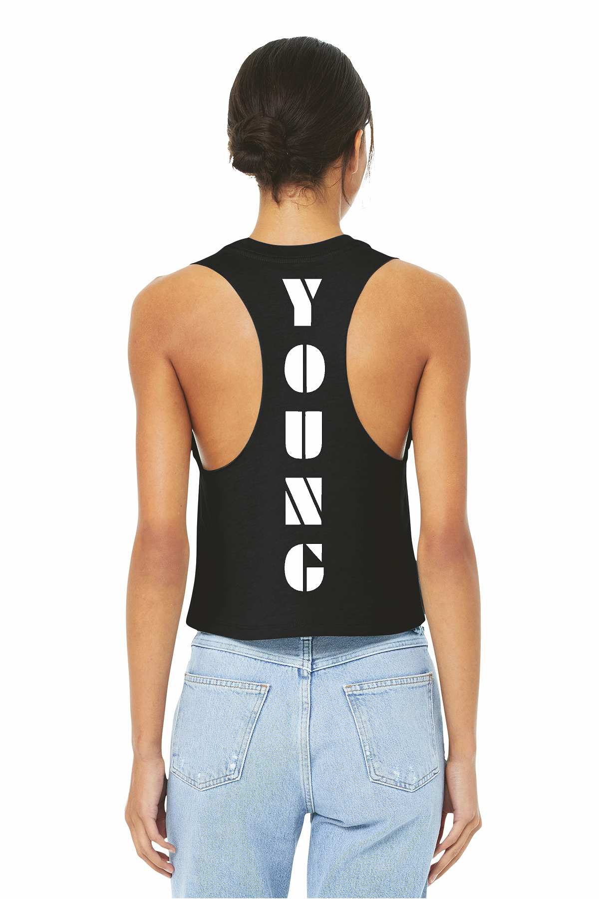 Cole Young cropped ladies Bella Canvas Tank BC6682