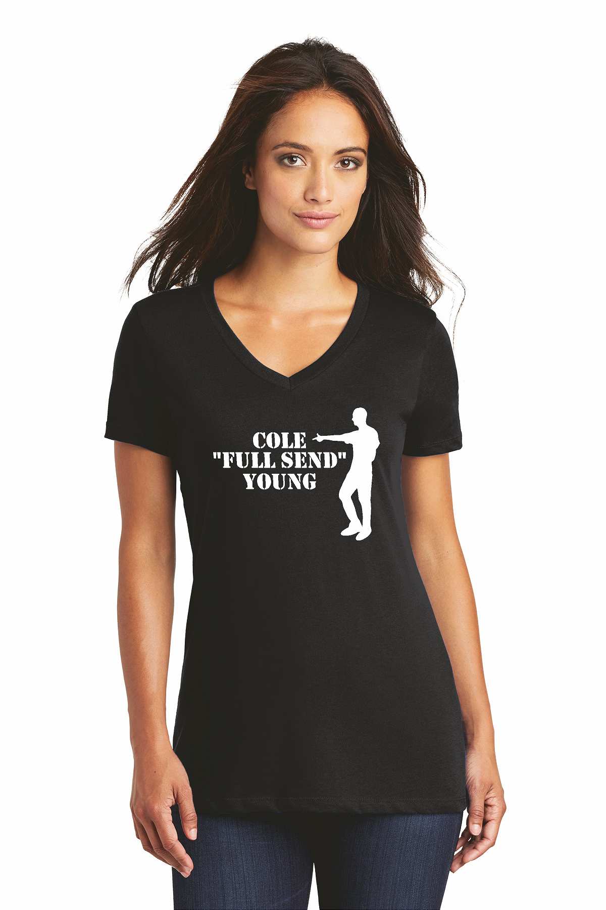 Cole Young District Ladies Vneck DM1770L