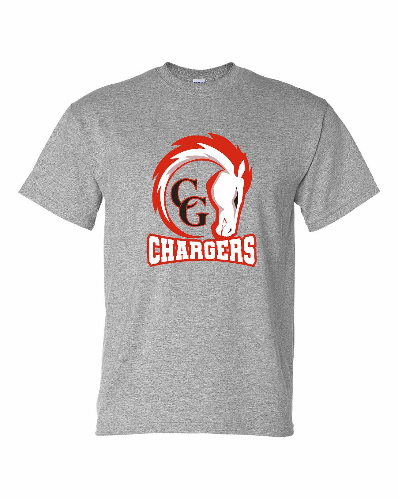 CG Chargers Heather Gray Bella Unisex tshirt BC3001CVC