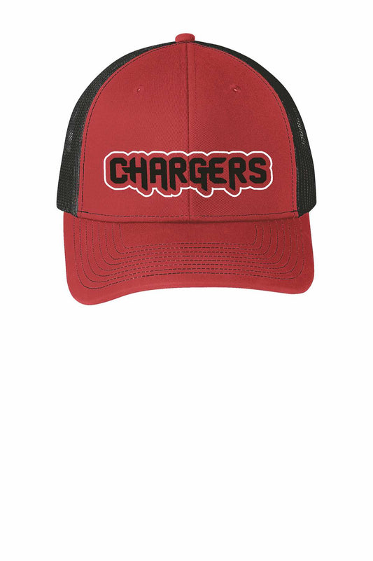 CHARGERS Red/Black Embroidered Richardson 112 cap