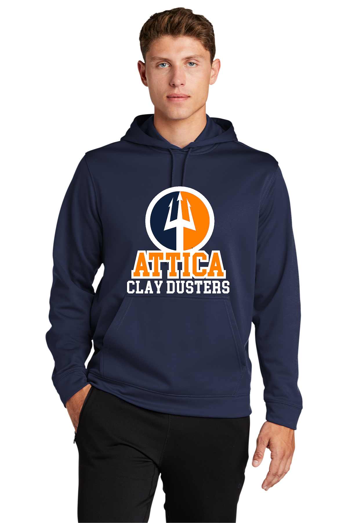 Attica Clay Dusters F244 Sport-tek Performance Fleece Hoodie