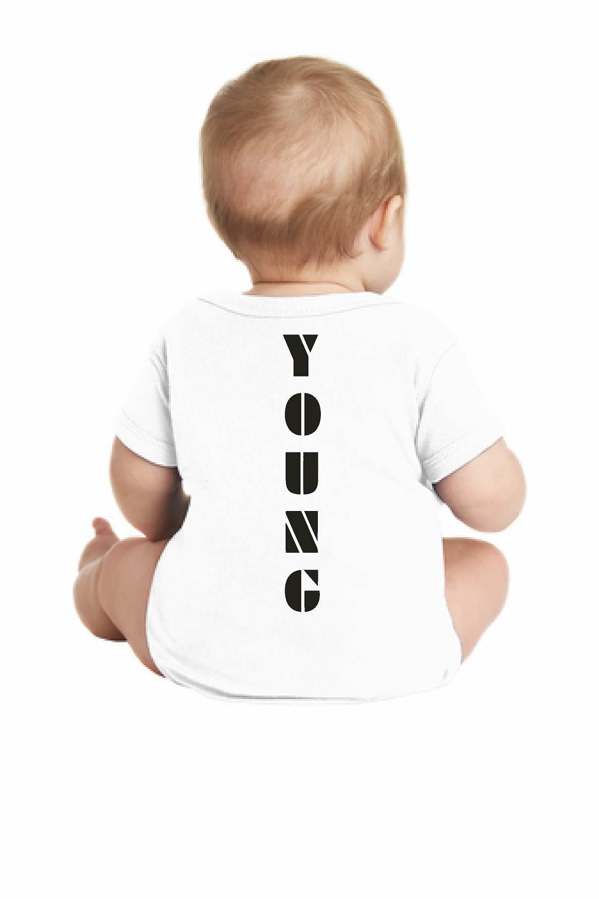 Cole Young Power Slap Baby Onesie RS4400 Unisex