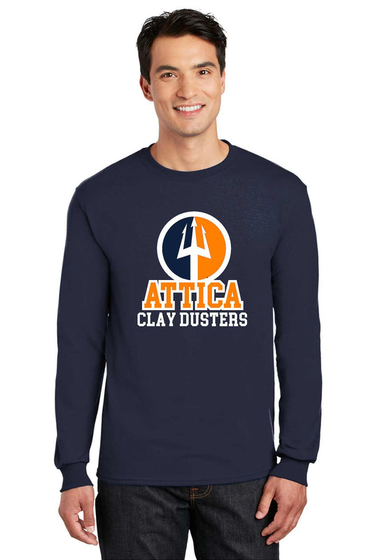 Attica Clay Dusters 8400 Gildan® - DryBlend® 50 Cotton/50 Poly Long Sleeve T-Shirt