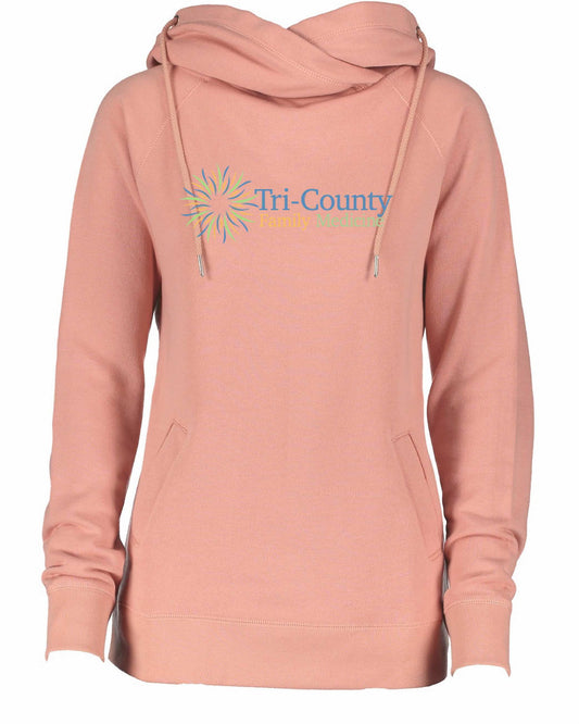 Tri-County Ladies Enza Cowl Neck hoodie, EZ329