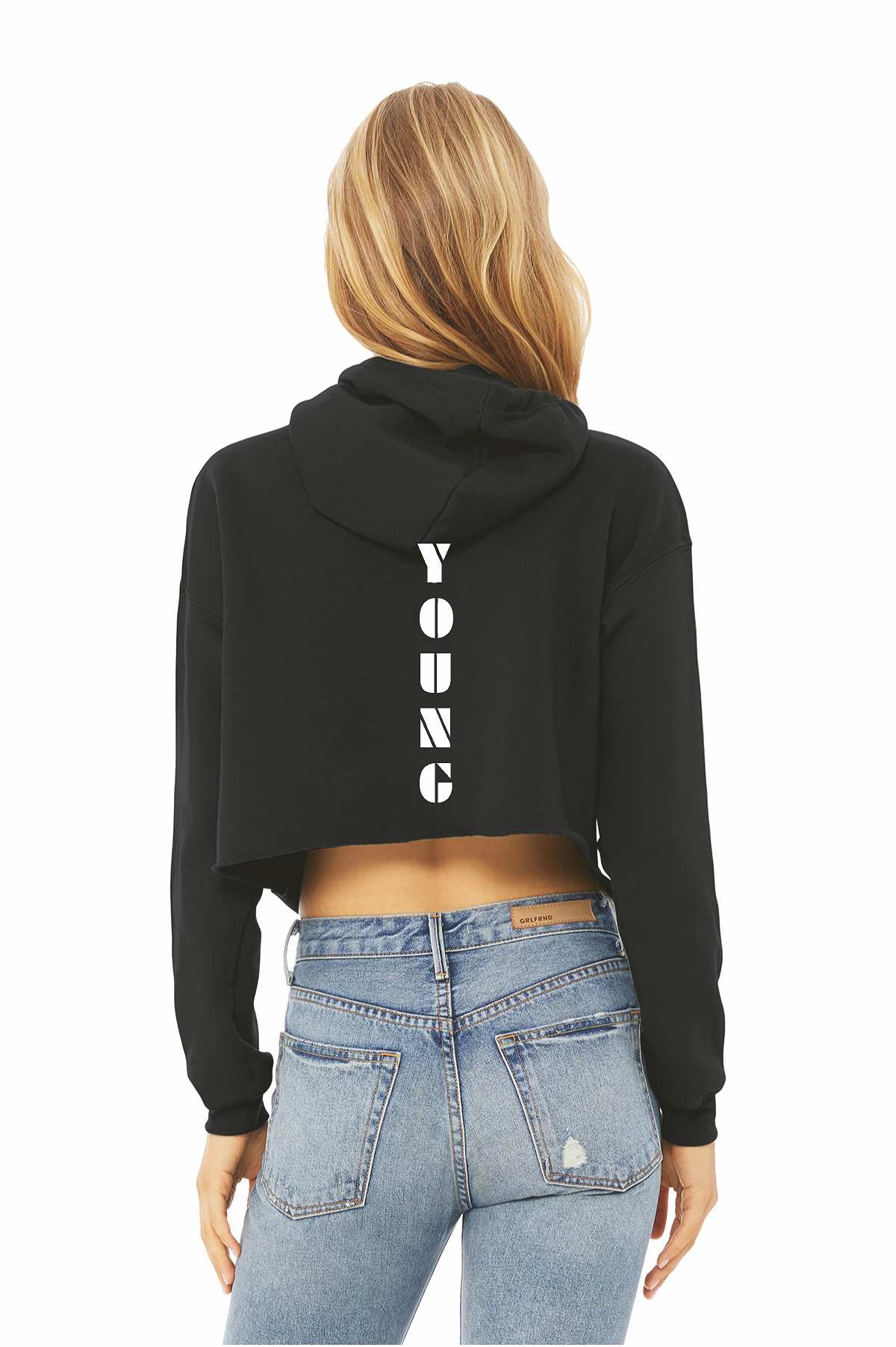 Cole Young BC702 Bella Canvas Cropped Ladies Hoodie