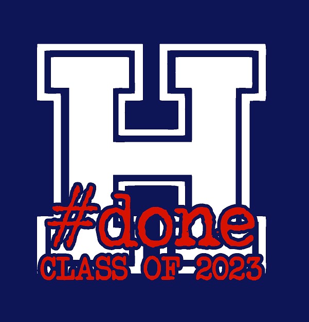 Hornell graduation tshirt heather navy Bella Canvas Unisex BC3001CVC