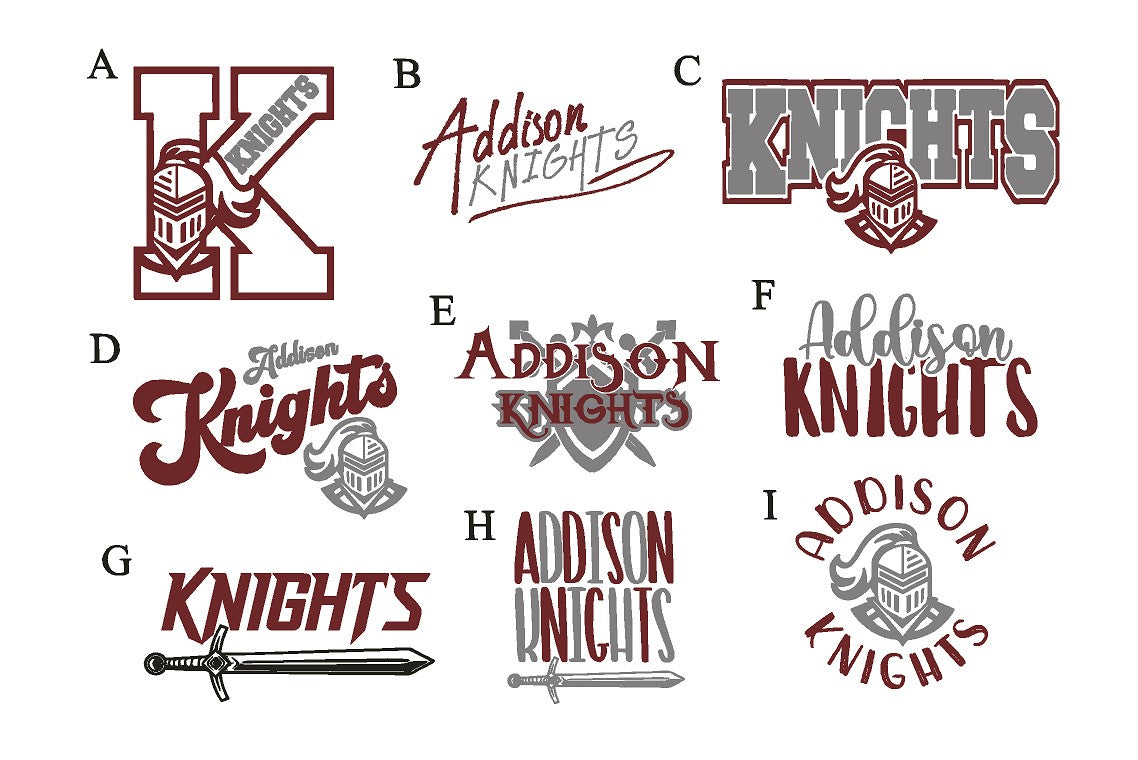 Addison Knights White dDT6000 District Unisex tshirt