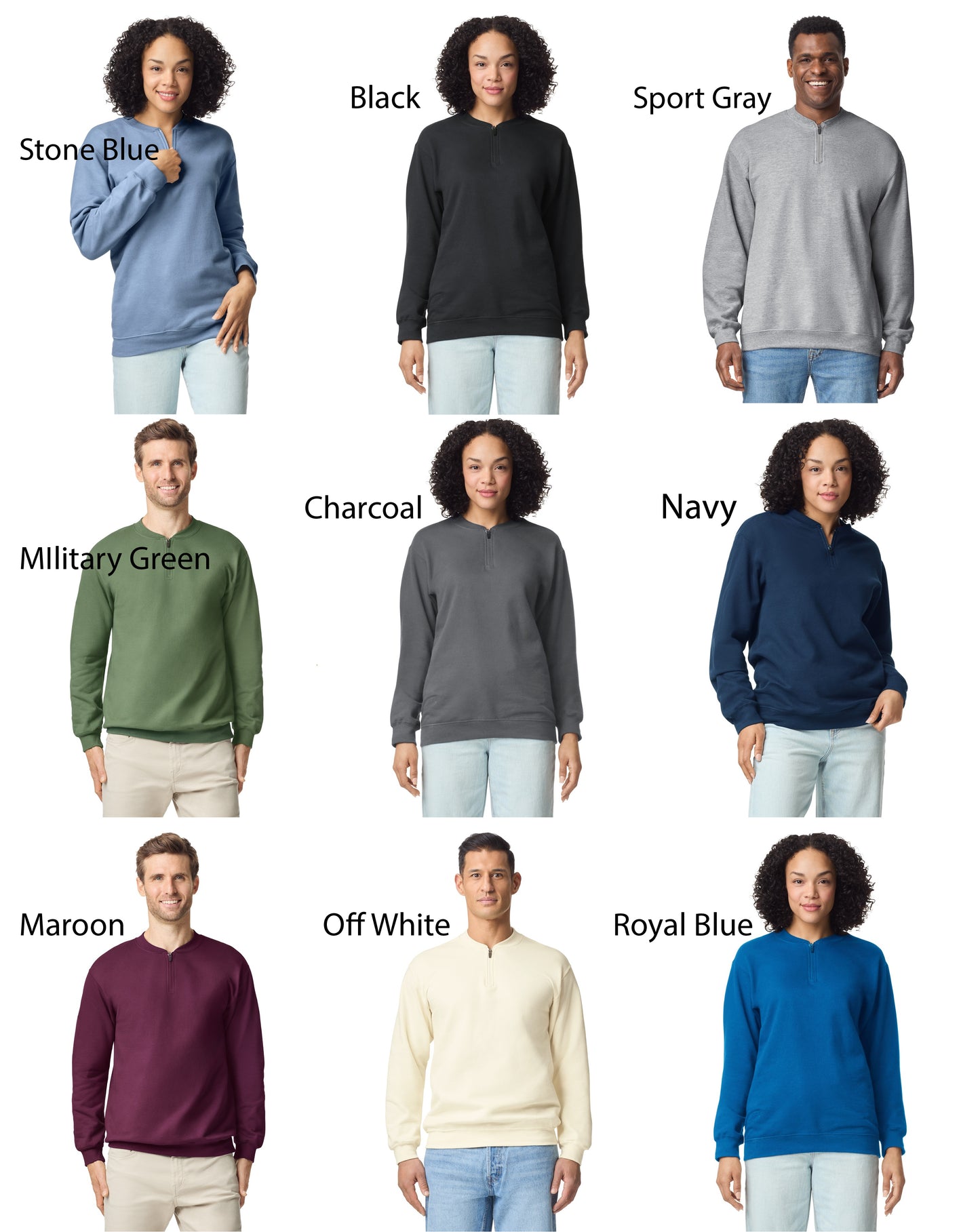 URMC Gildan® SF008 Softstyle Midweight Adult Fleece 1/4 Zip Sweatshirt GDSF008