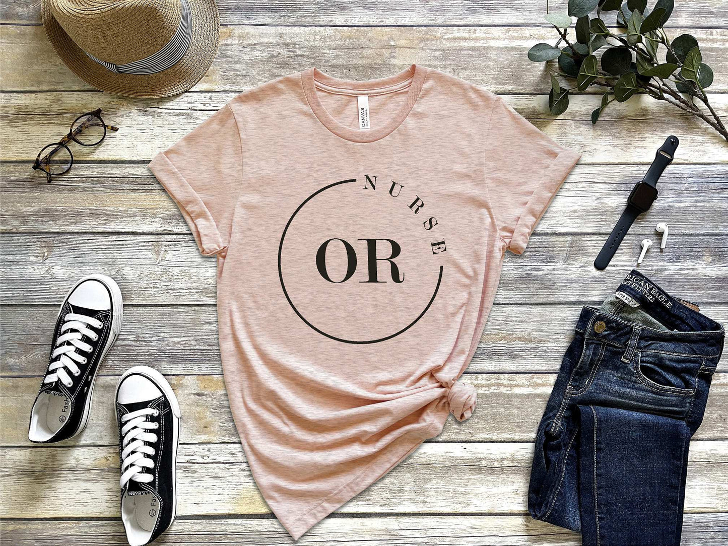 Nurse Tshirt Heather Unisex Jersey Short Sleeve Tee BC3001CVC