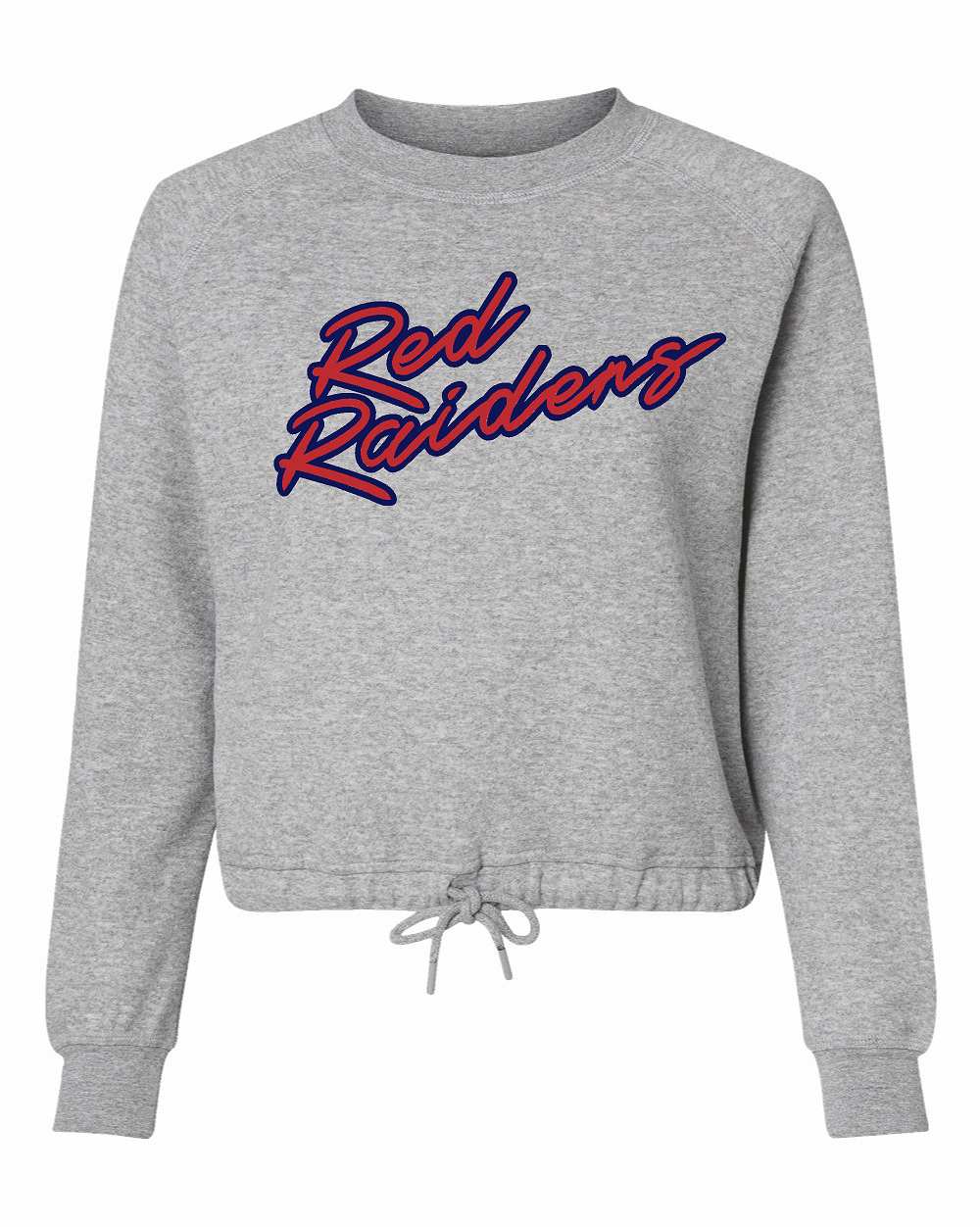 Hornell Red Raiders LAT - Women's Relaxed 3-End Boxy Fleece Crewneck Sweatshirt - 3528