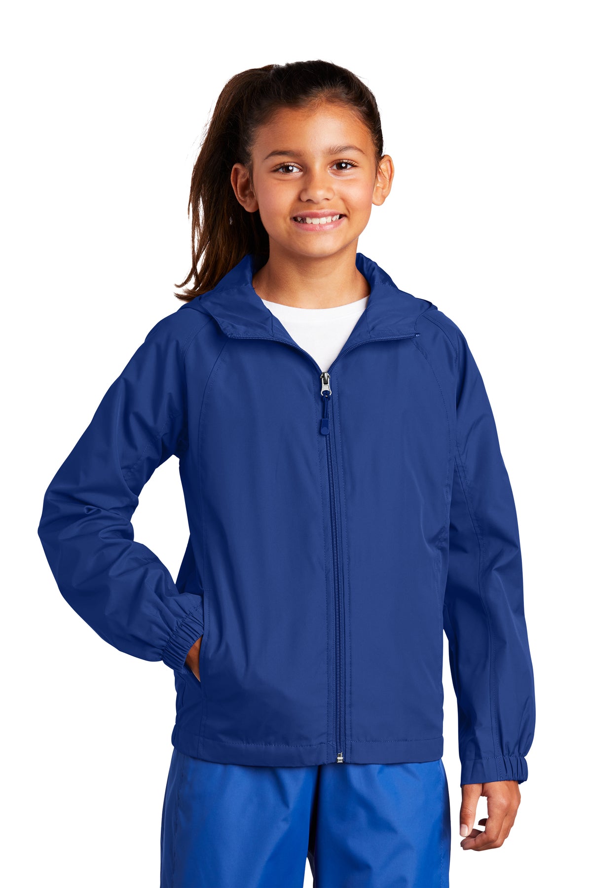 Campbell-Savona JST73 Sport-Tek Hooded Raglan jacket Adult or Youth