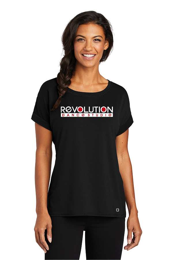 Revolution Dance LOG800 Ladies Cuffed Tee