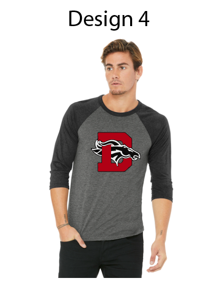 Dansville Baseball Style Bella BC3200 Black/Charcoal