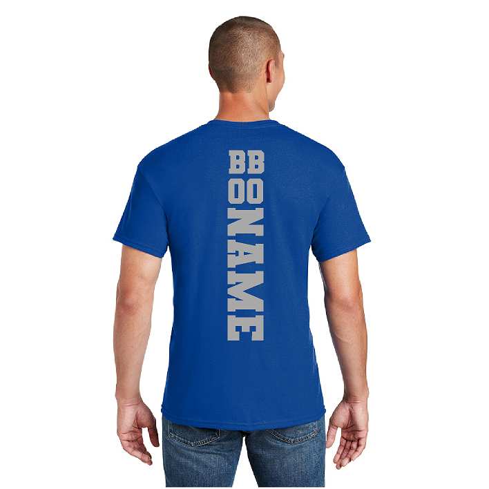 Big Blue Football Tshirt, Royal, 8000