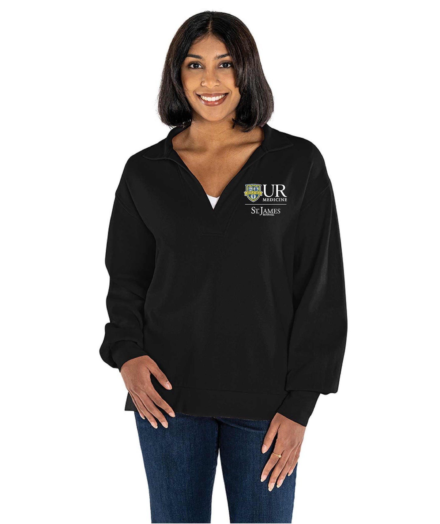 UR Medicine Ladies Charles River Coastal Sweatshirt 5483