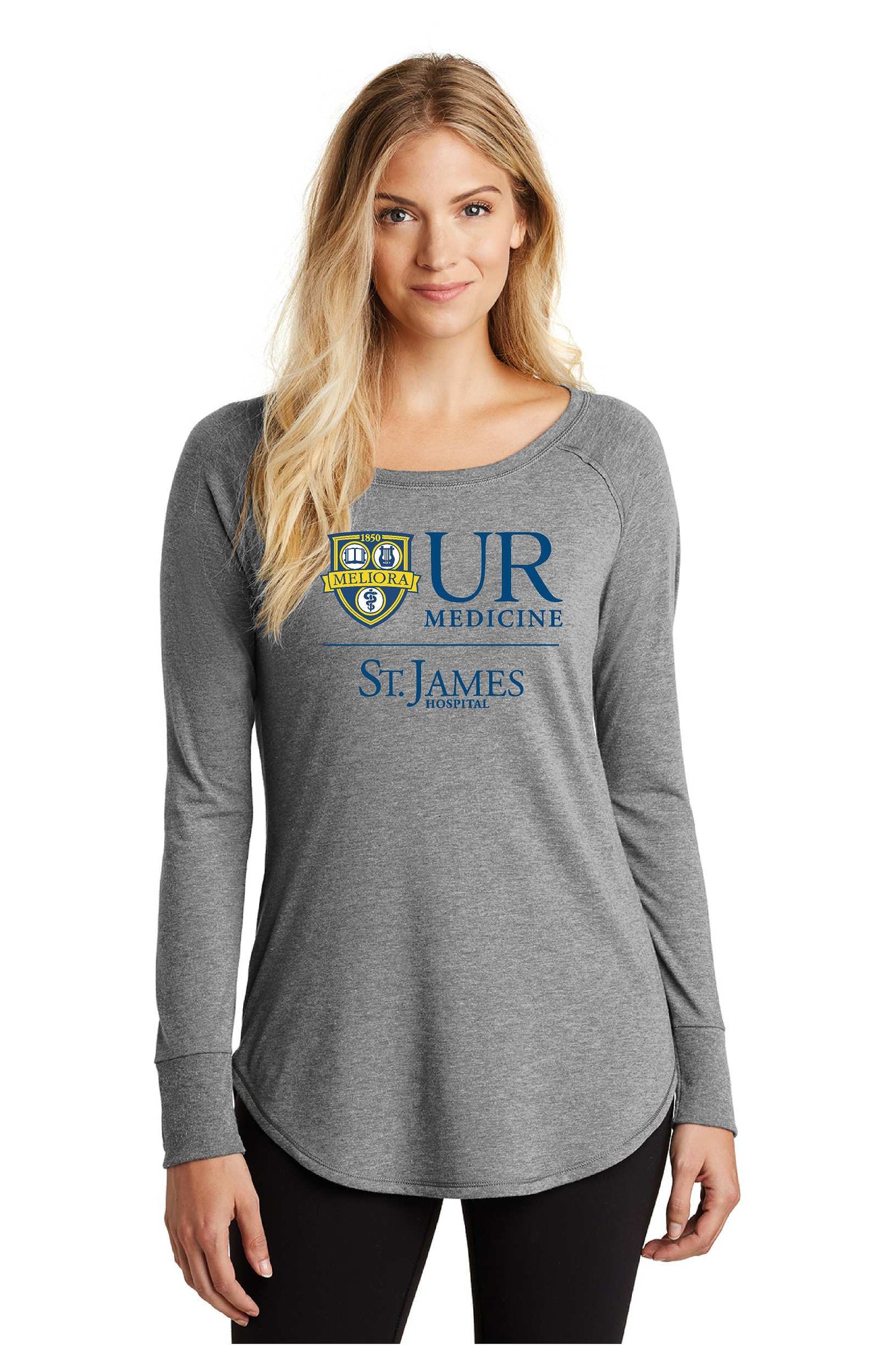 UR Medicine Printed Ladies DT132L, District long sleeve tunic