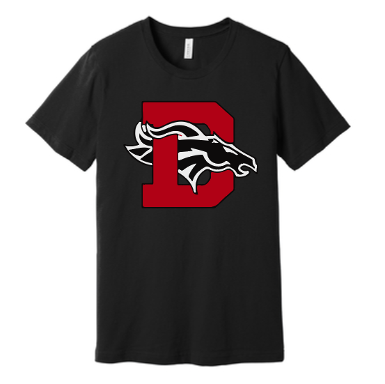 Black Dansville D tshirt cv207