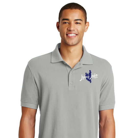 LL Lake Image (Embroidered) Eddie Bauer Golf Polo