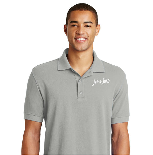 LL Loon Lake Words Only (Embroidered) Eddie Bauer Golf Polo