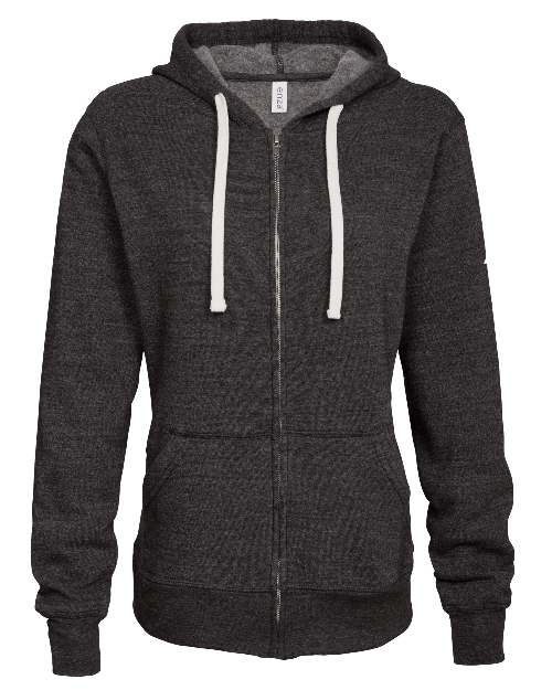 BCOJ EZ321 Enza® 32179 Ladies Triblend Vintage Washed Full Zip Hood