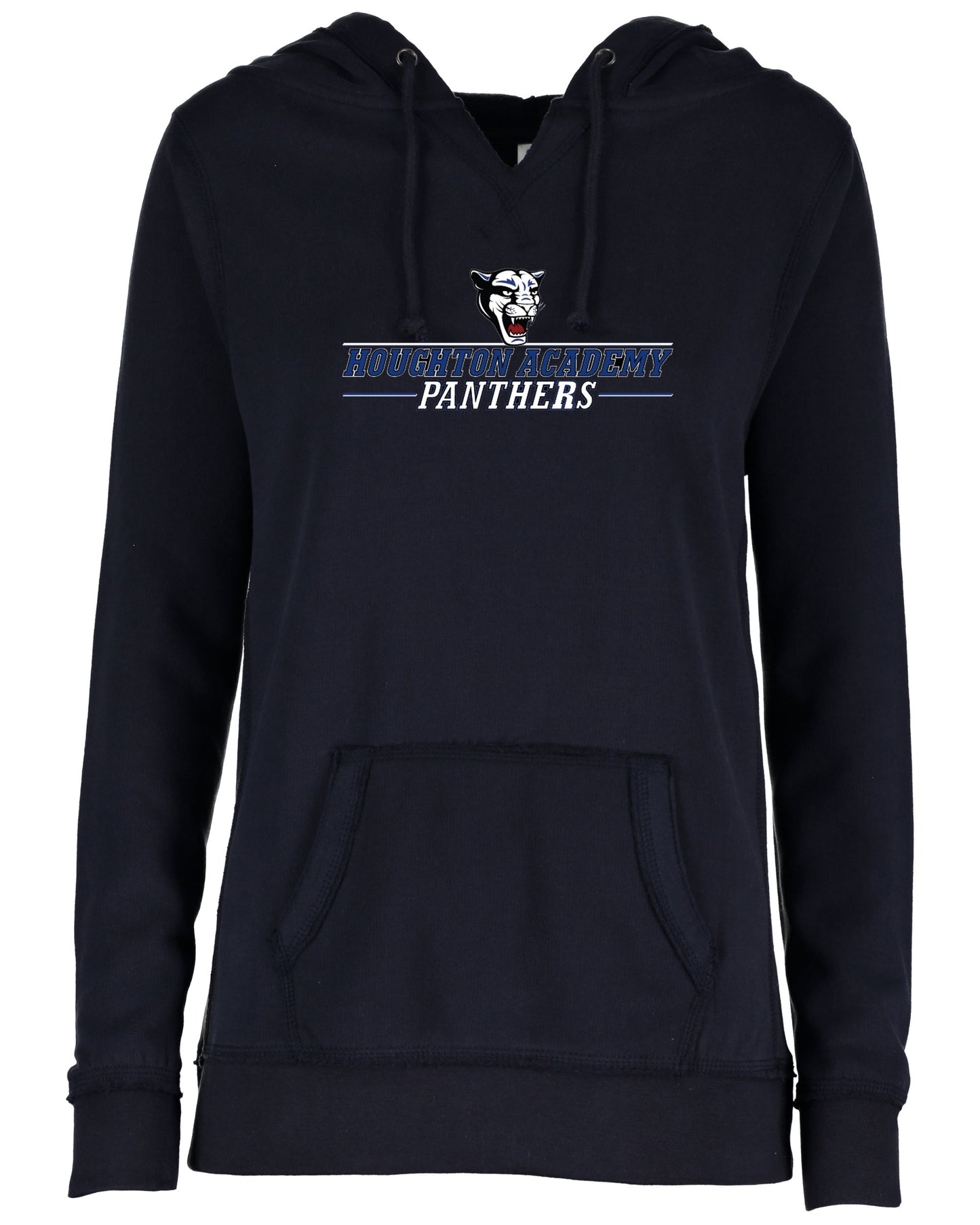 Houghton Academy (Panthers Logo) Ladies V-notch hoodie