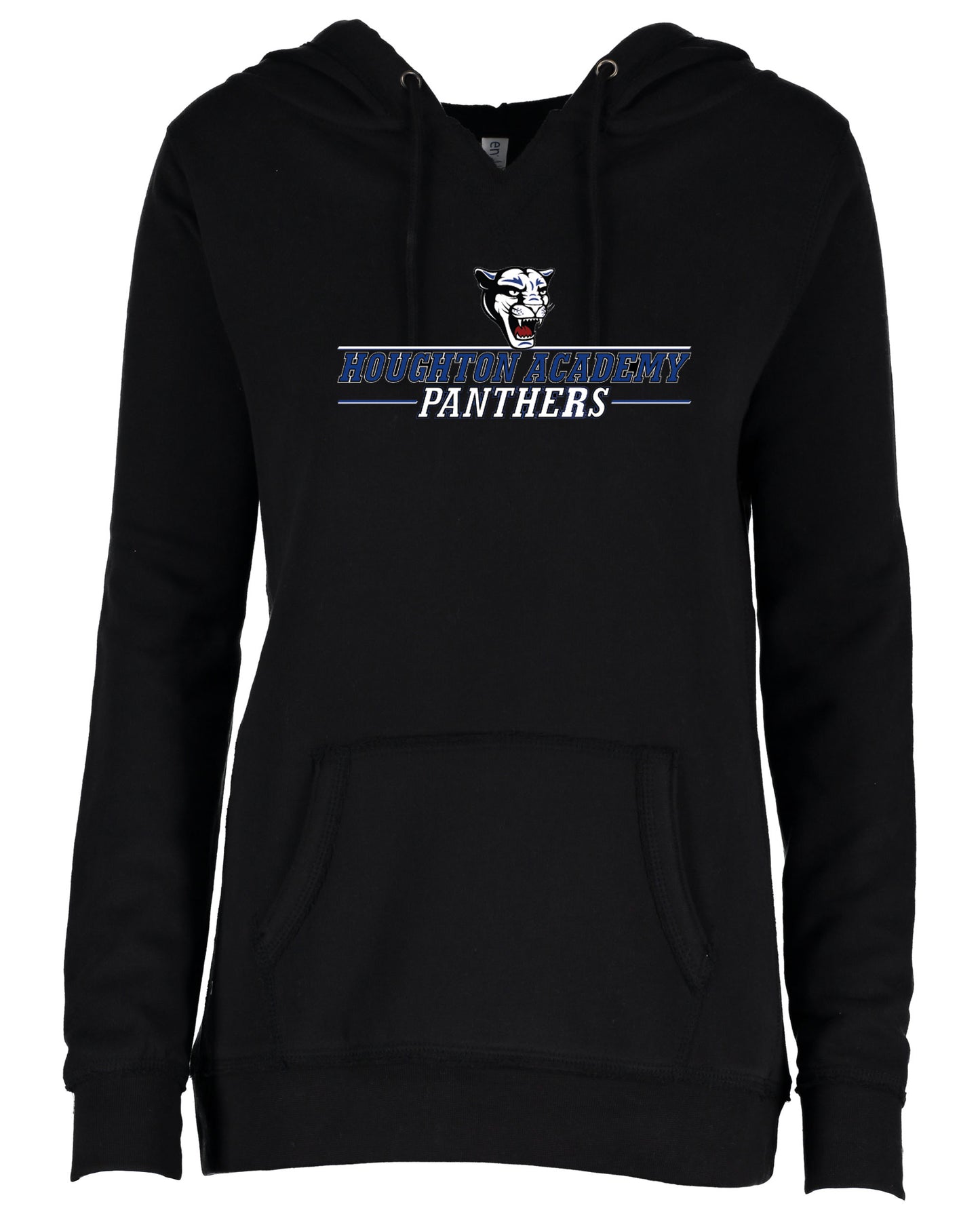 Houghton Academy (Panthers Logo) Ladies V-notch hoodie