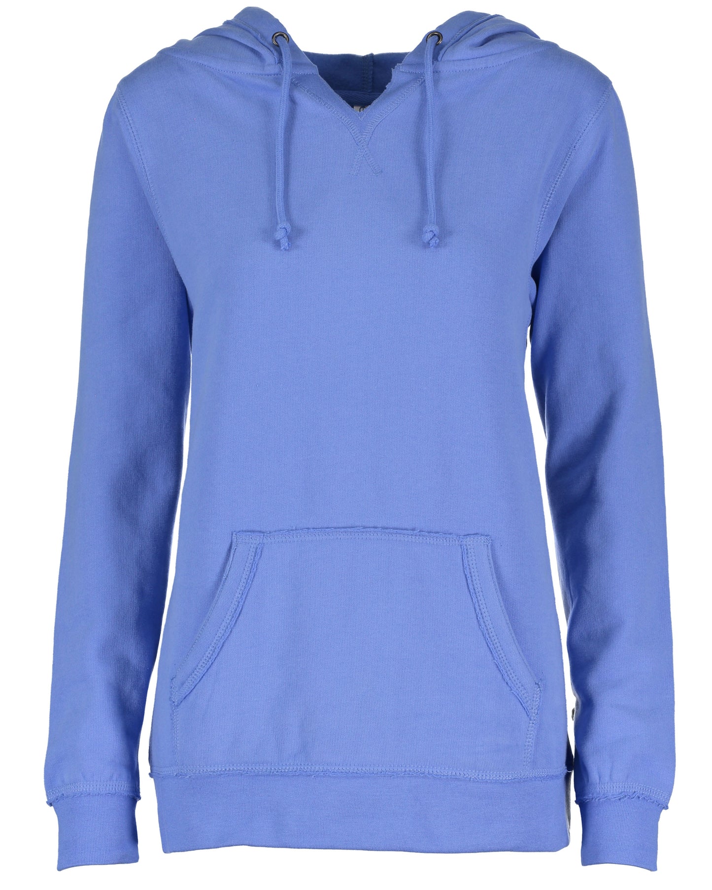 LL Lake Image Enza Ladies V-Notch Fleece Pullover Hood