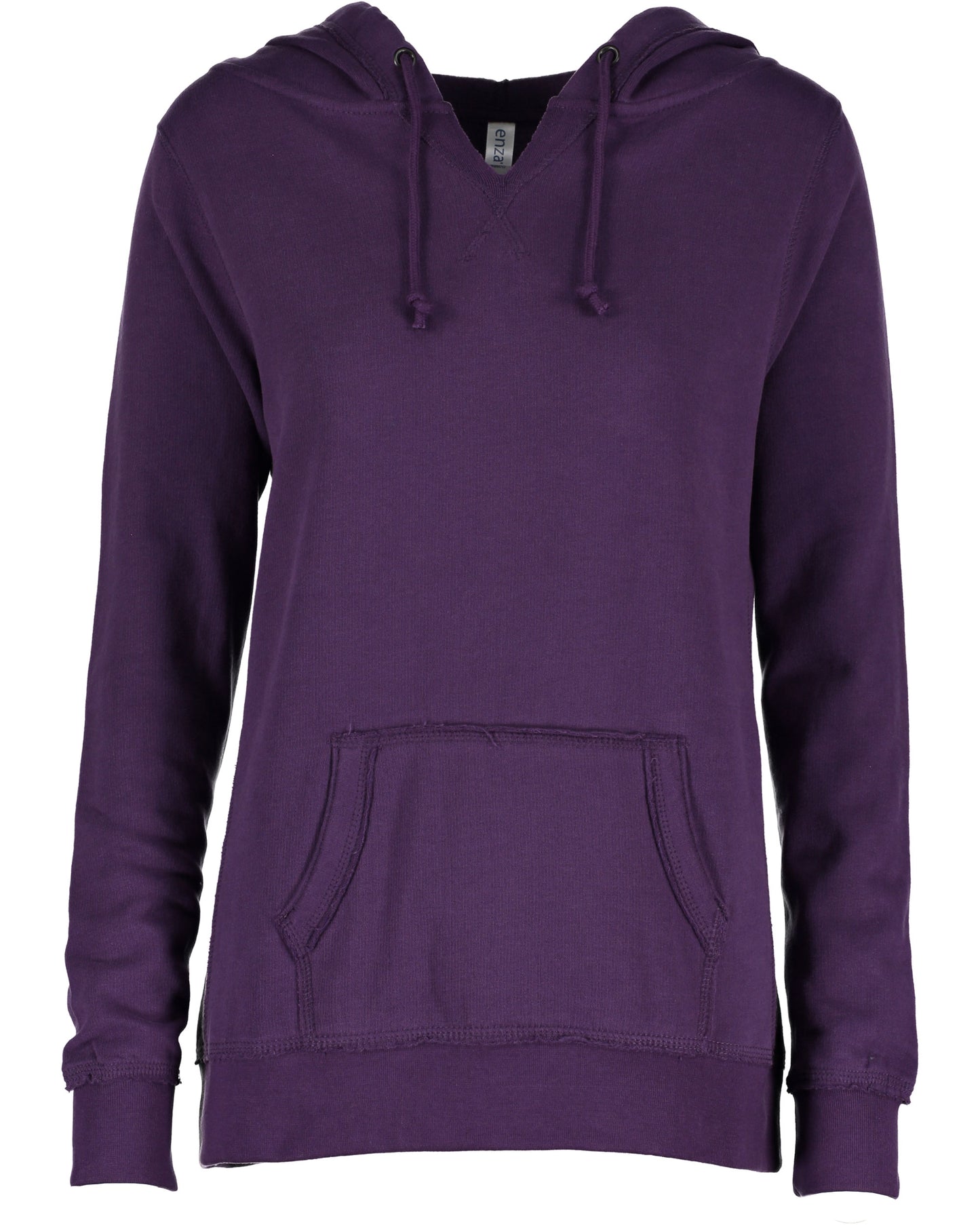 LL Loon Lake Words Only Enza Ladies V-Notch Fleece Pullover Hood
