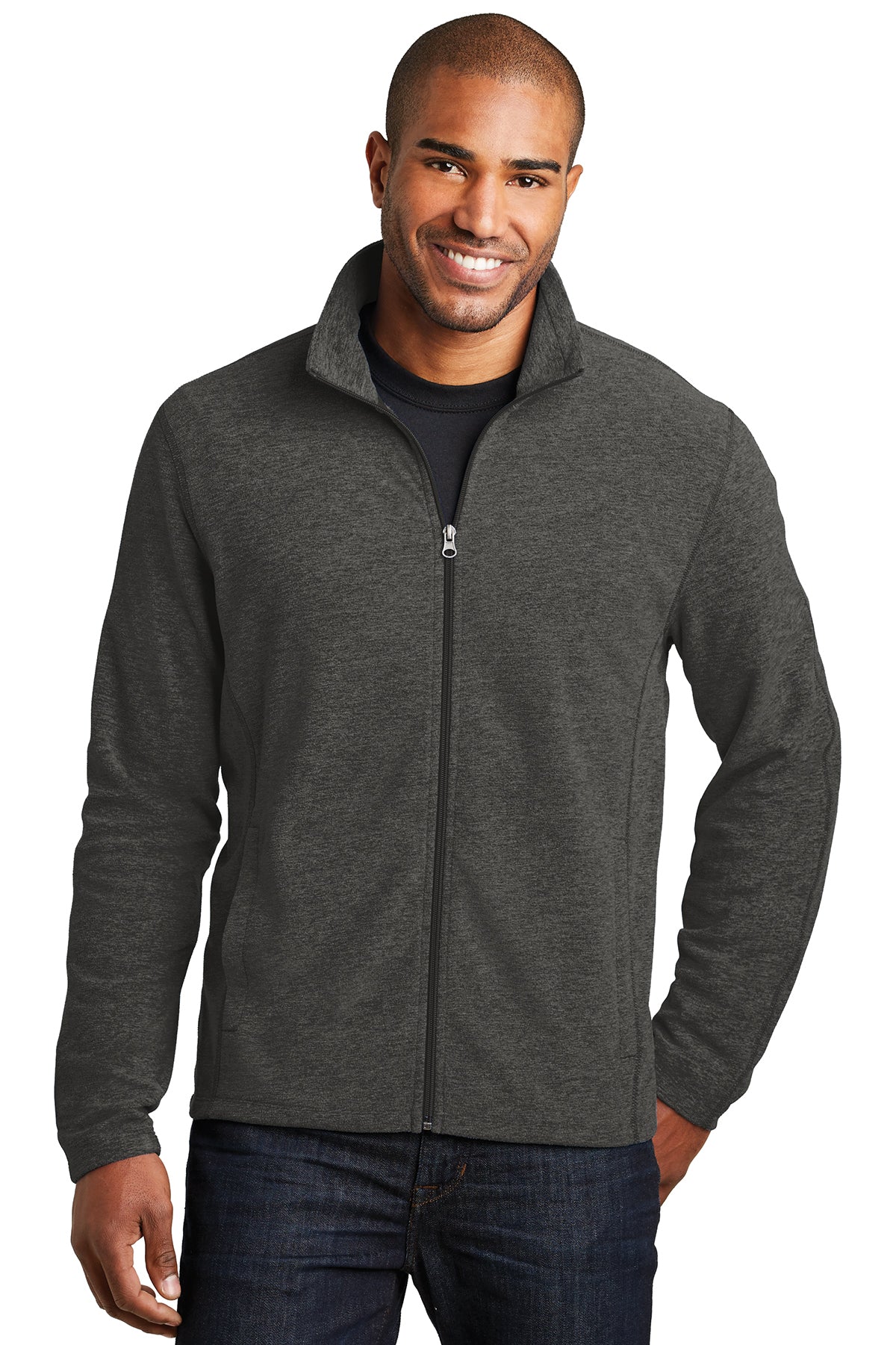 U of R Port Authority® Men's Heather Microfleece Full-Zip Jacket F235