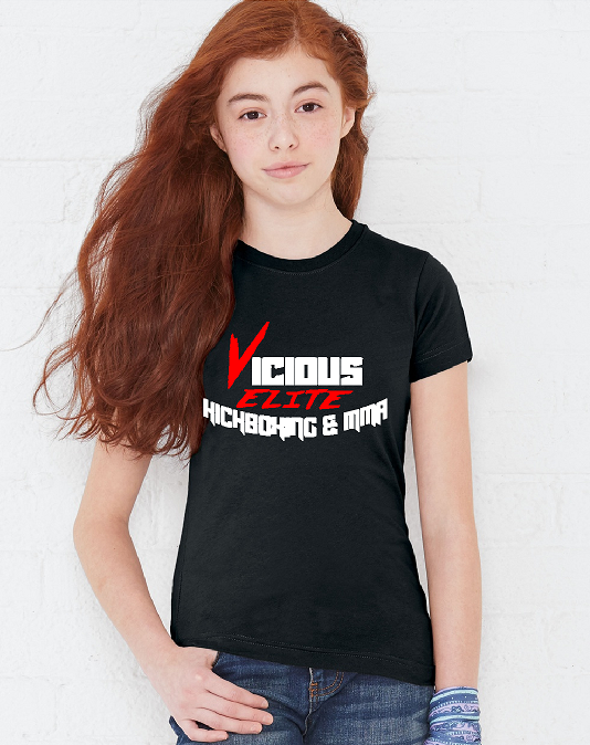 Vicious Elite Kickboxing Girls' fitted Tshirt District Girls DT6001YG