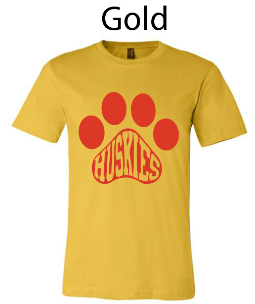 Olean Husky Paw Print Adult/Youth Tshirt BC3001