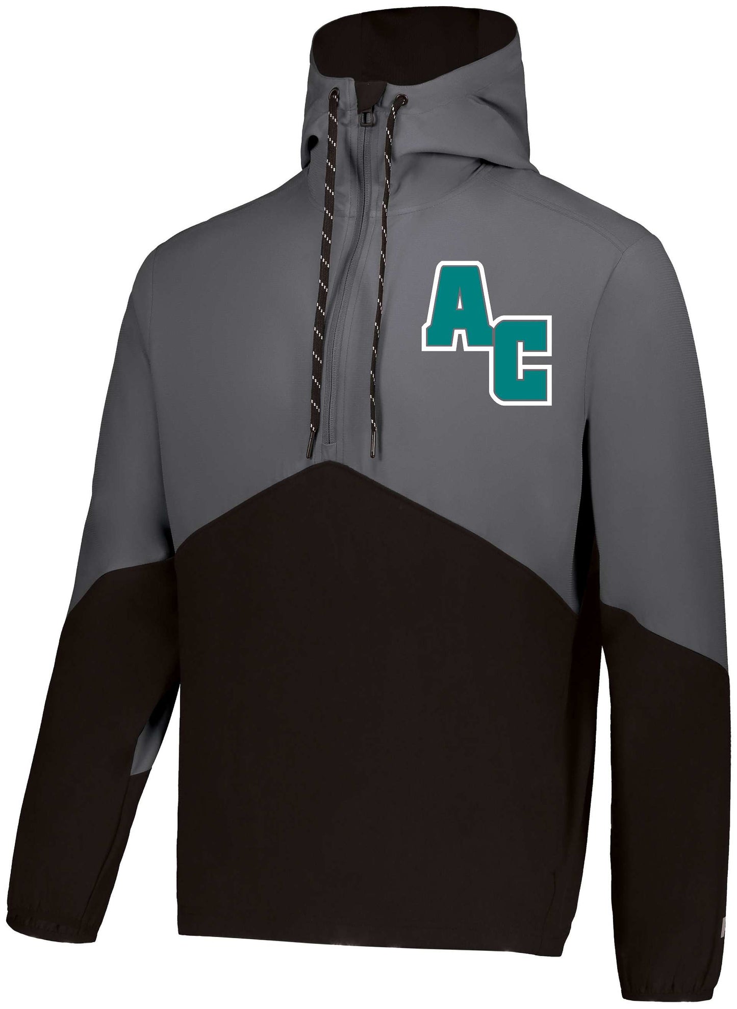 Arkport-Canaseraga Wolves Russell Legend Half-zip Hooded Unisex Pullover R20DSM