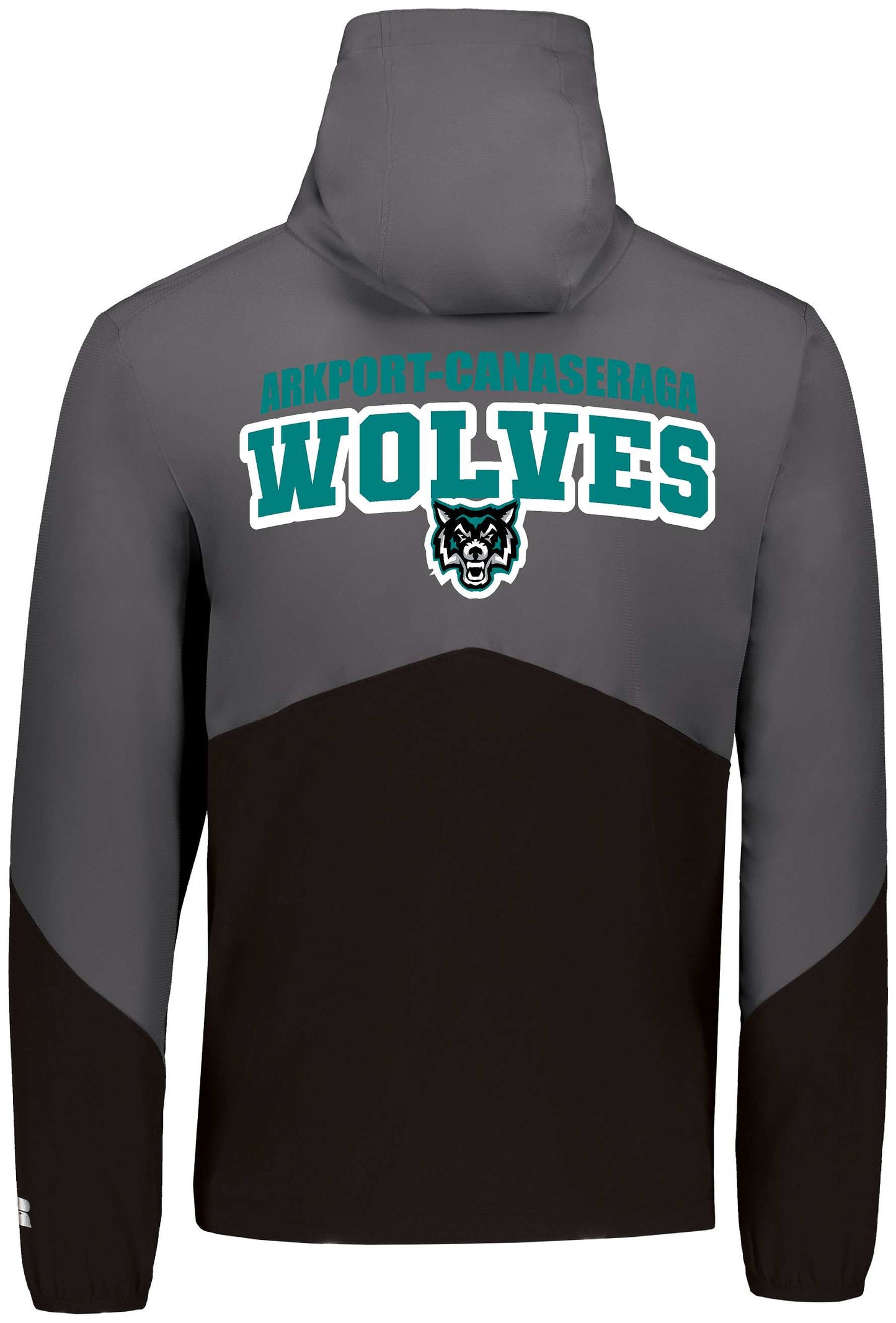 Arkport-Canaseraga Wolves Russell Legend Half-zip Hooded Unisex Pullover R20DSM
