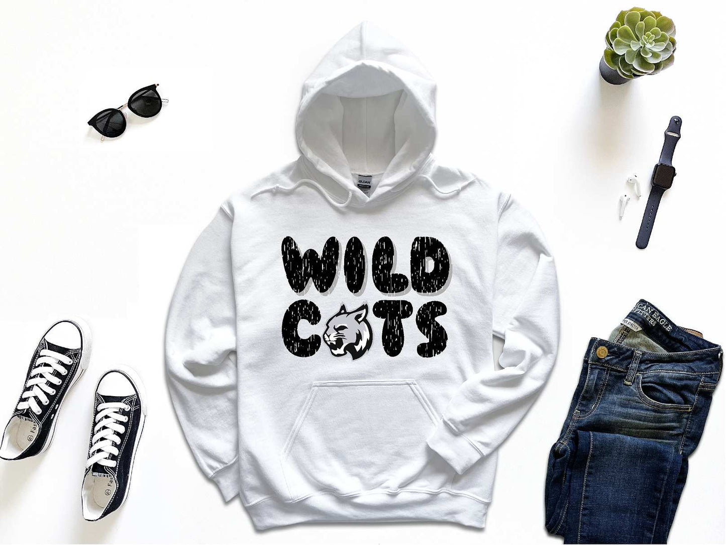 Jasper-Troupsburg Wildcats Bubble Hoodie - 18500