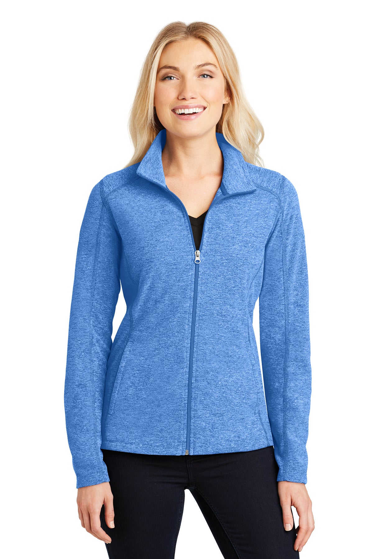 HBPC Port Authority® Ladies Heather Microfleece Full-Zip Jacket L235
