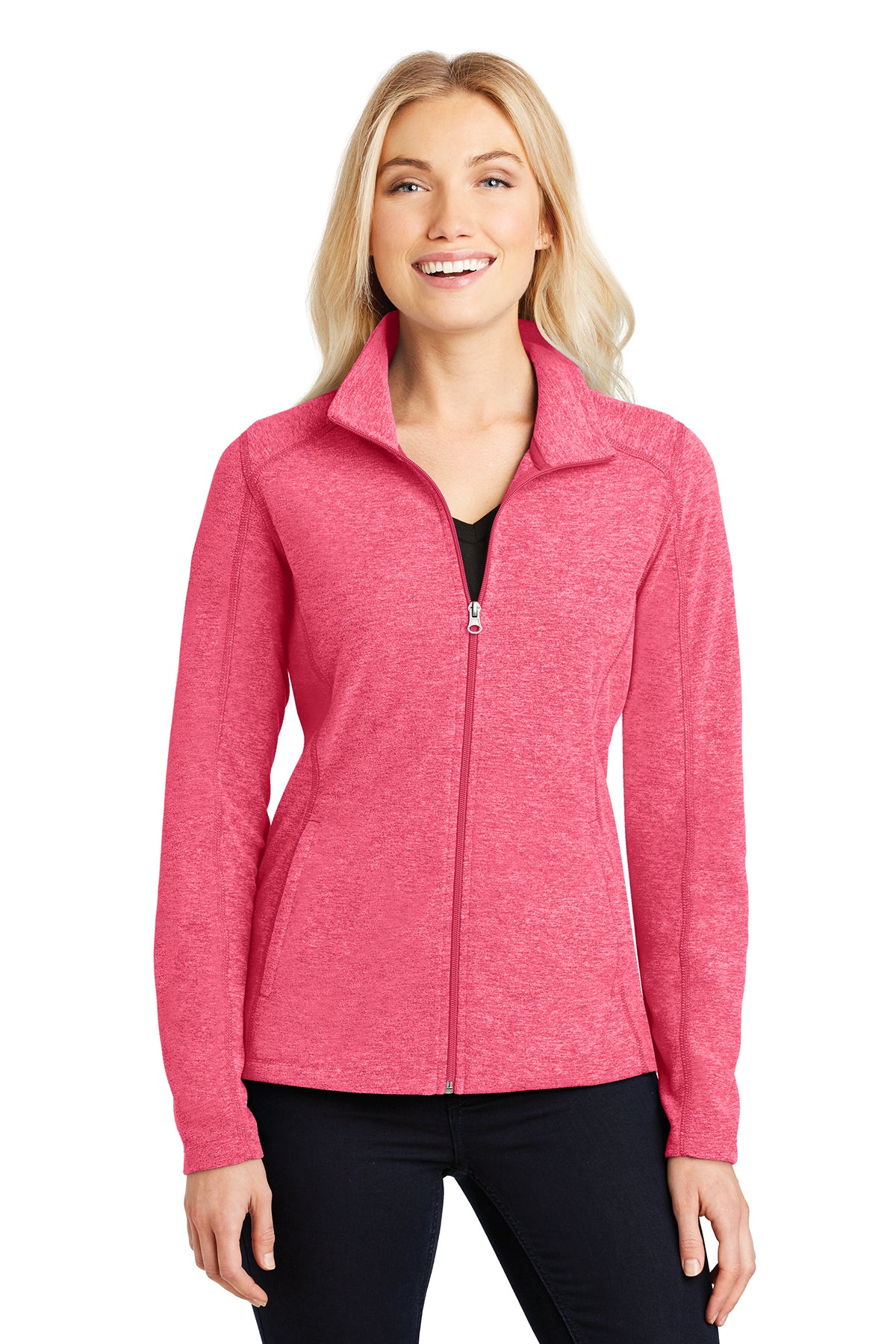 HBPC Port Authority® Ladies Heather Microfleece Full-Zip Jacket L235