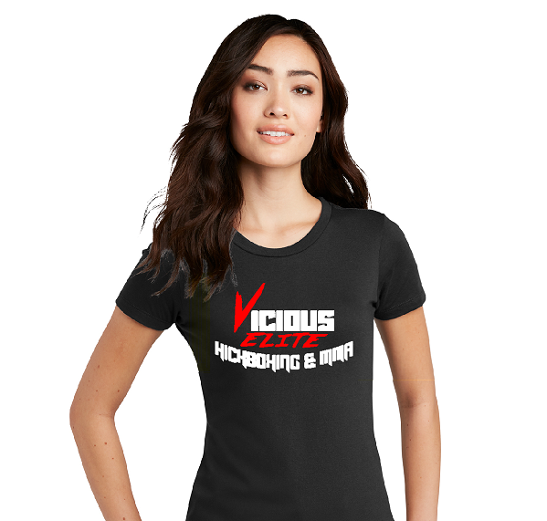 Vicious Elite Kickboxing & MMA Ladies Fit Tshirt DM108L