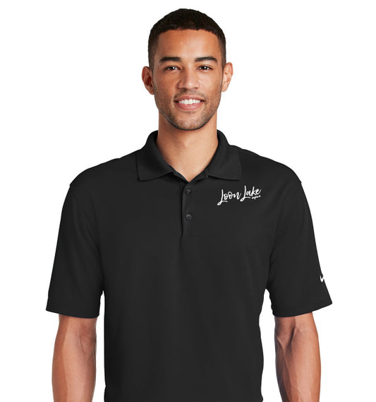 LL Loon Lake Words Only (Embroidered) Nike Dri-Fit Golf Polo