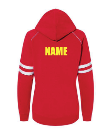 Olean Ladies Varsity Ringer Hoodie JA031 J America