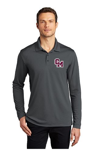 Cal-Mum K110LS Port Authority ® Dry Zone ® UV Micro-Mesh Long Sleeve Polo