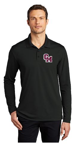 Cal-Mum K110LS Port Authority ® Dry Zone ® UV Micro-Mesh Long Sleeve Polo