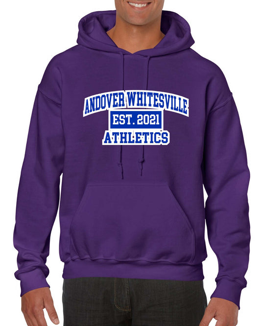 Andover-Whitesville Athletics Adult Purple Unisex Hoodie 18500