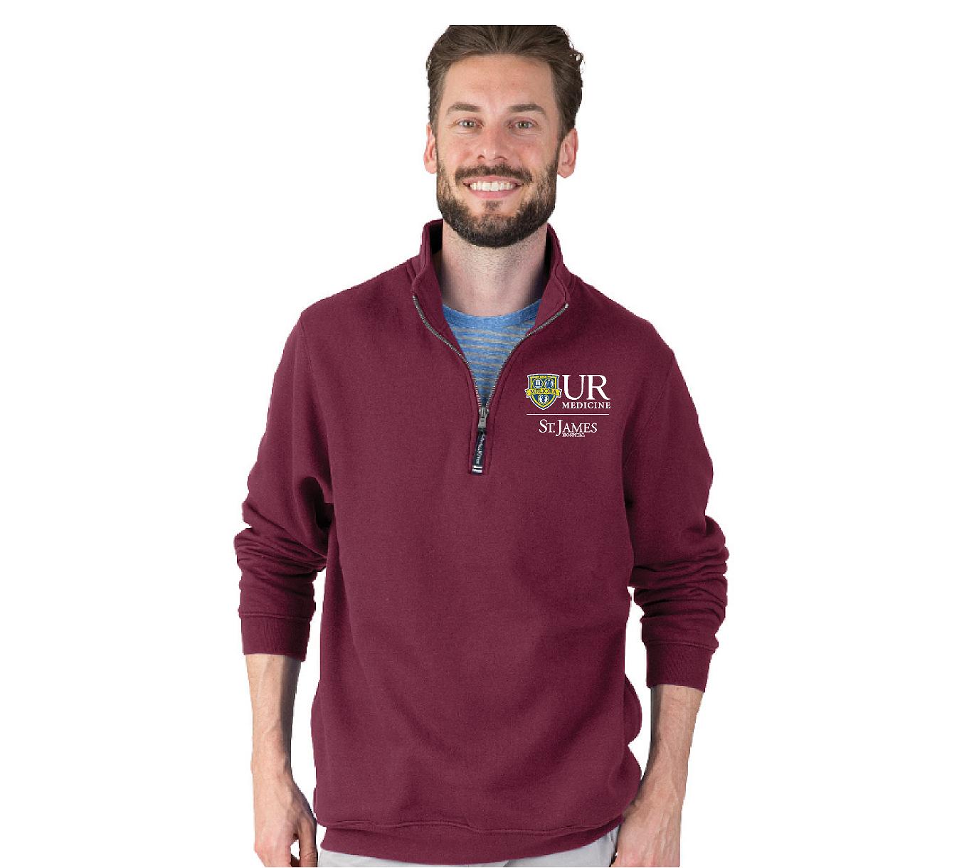 9359 Unisex Crosswind Charles River Quarter zip sweatshirt