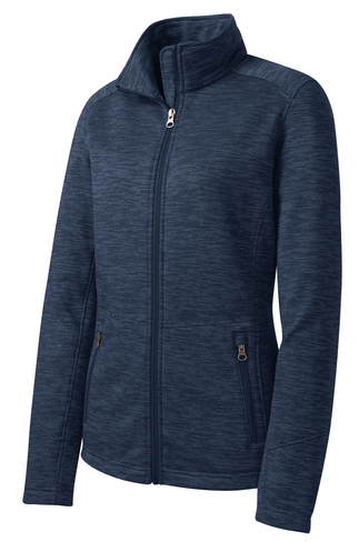 Digi stripe fleece jacket top