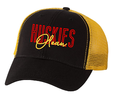 Olean Huskies AH80 Biowashed Trucker Hat