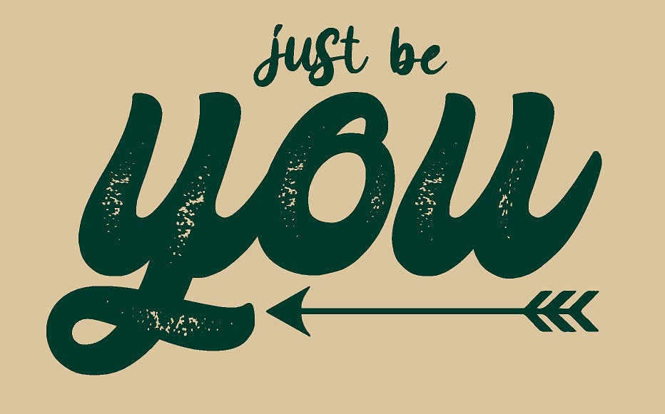 Just Be You on tan unisex fit Bella Canvas tshirt BC3001