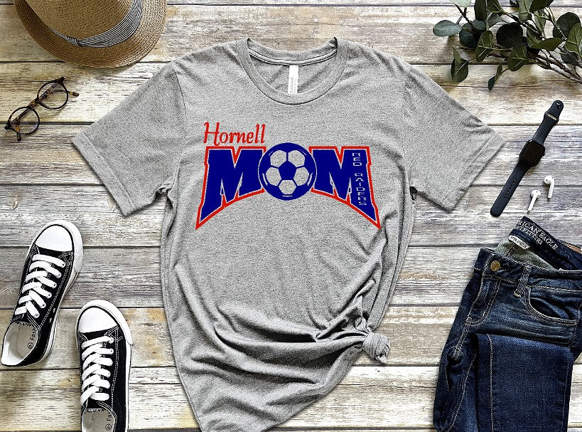 Hornell Mom Bella Unisex Athletic Heather Gray tshirt with options BC3001CVC