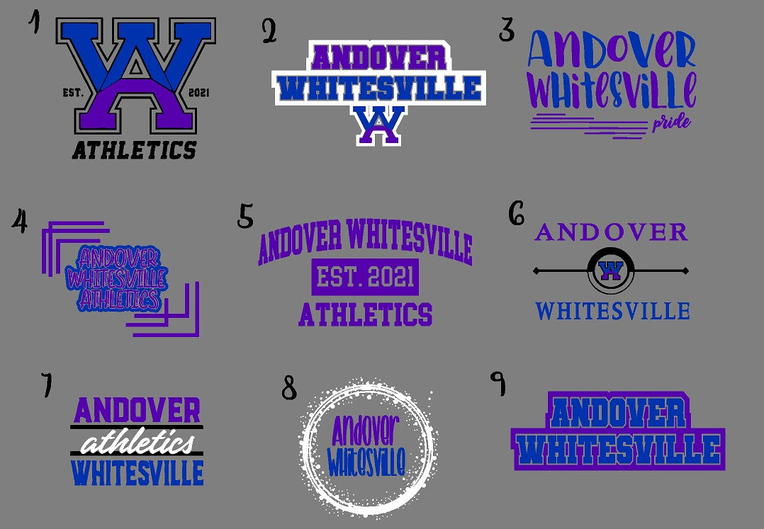 Andover-Whitesville Athletics Youth/Adult Unisex Long sleeve Gildan 8400