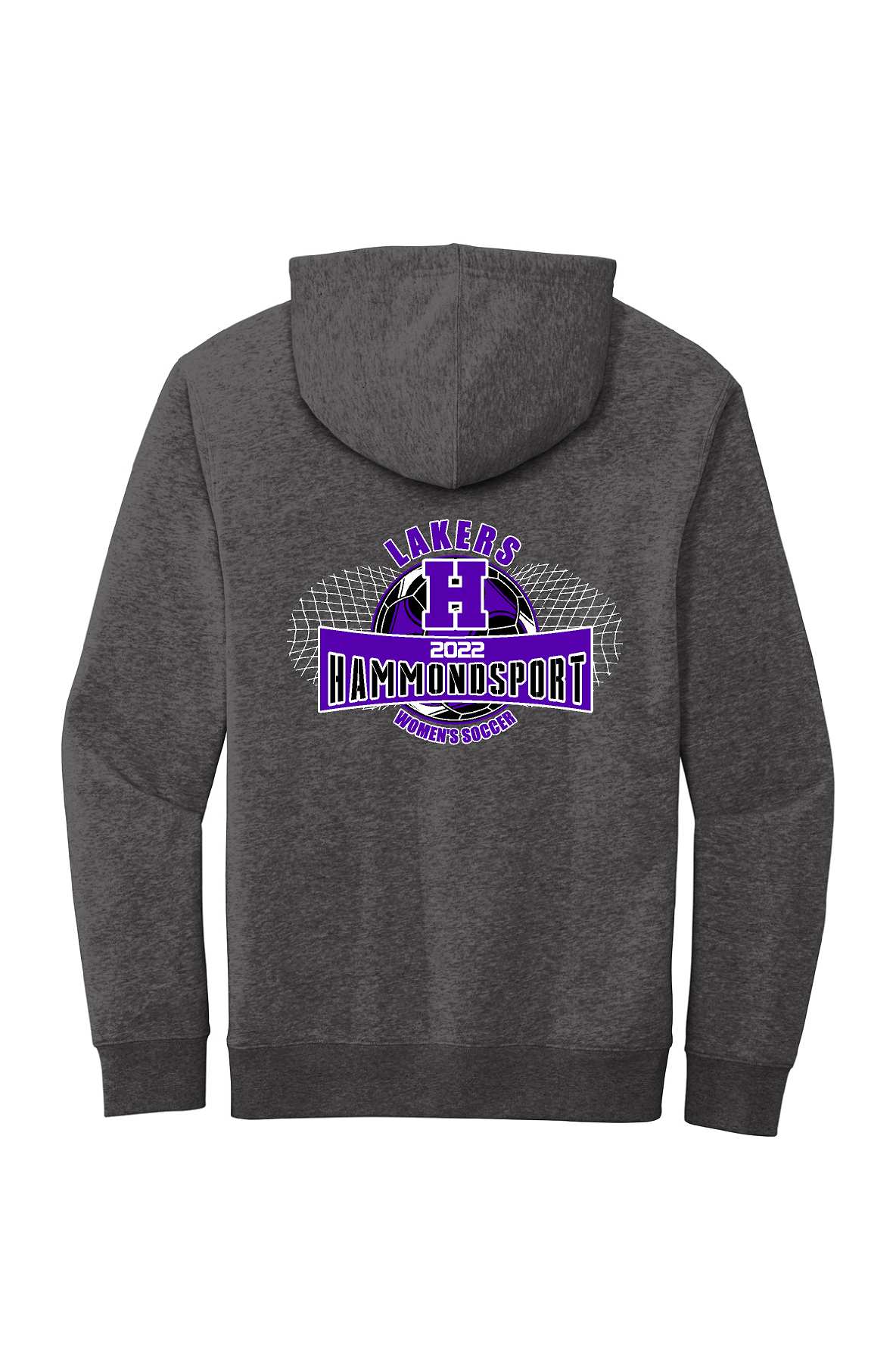 Hammondsport Ladies Soccer Design on Unisex Hoodie DT6100