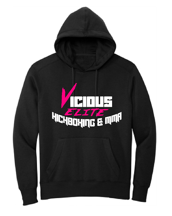 Vicious Elite Kickboxing hoodie, unisex fit, youth and adult, DT1101